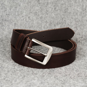 JEANS BELT, RED BROWN