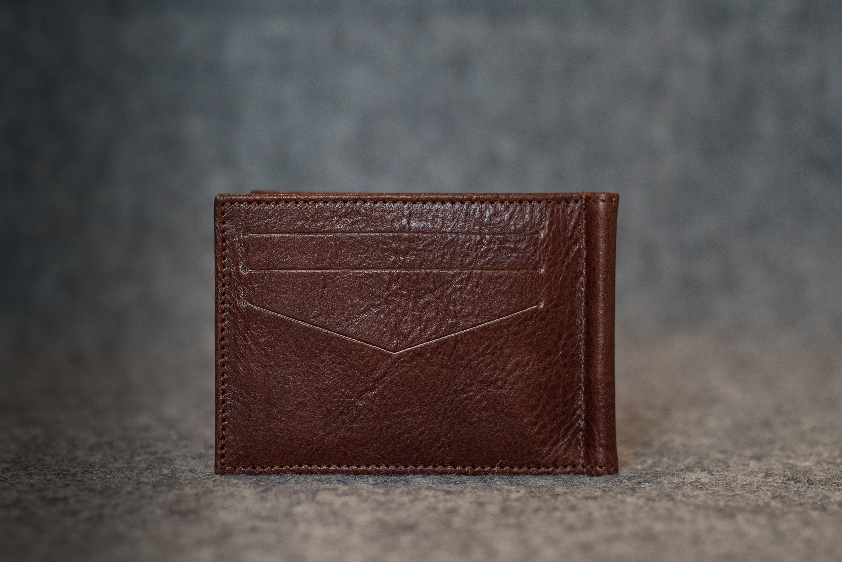 *NEW* WINGMAN CLIP WALLET, RED BROWN