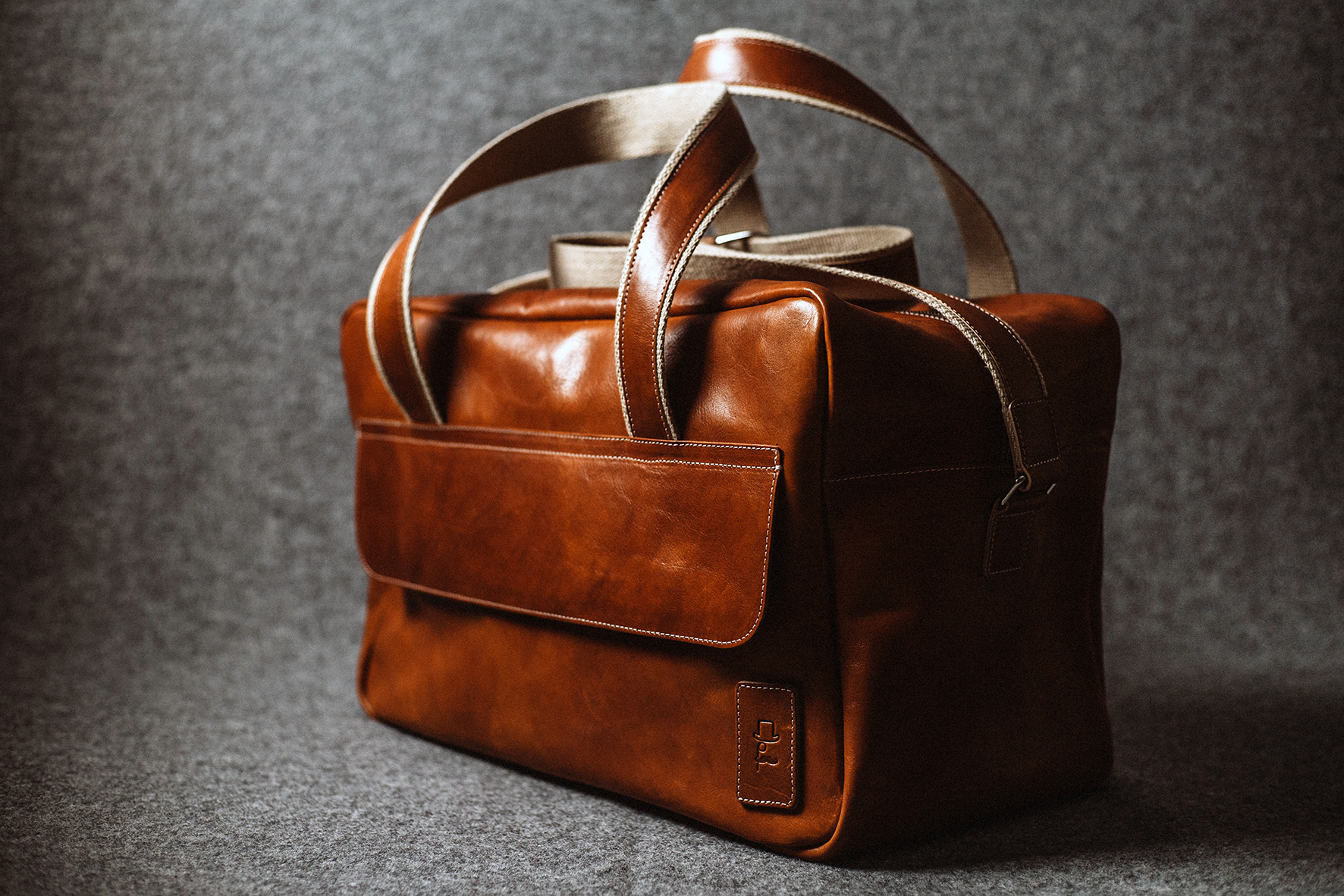 No.07 PARTNER TRAVEL BAG, COGNAC